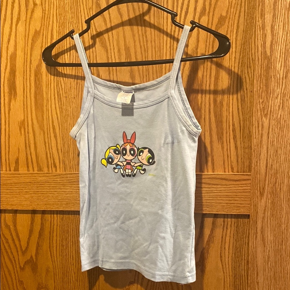 Blue Powerpuff Girls Tank Top EUC